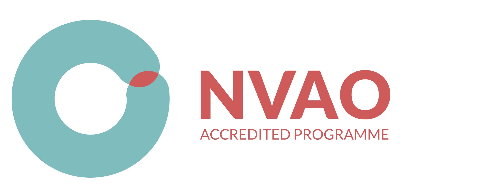 NVAO accredited logo horizontal colour English